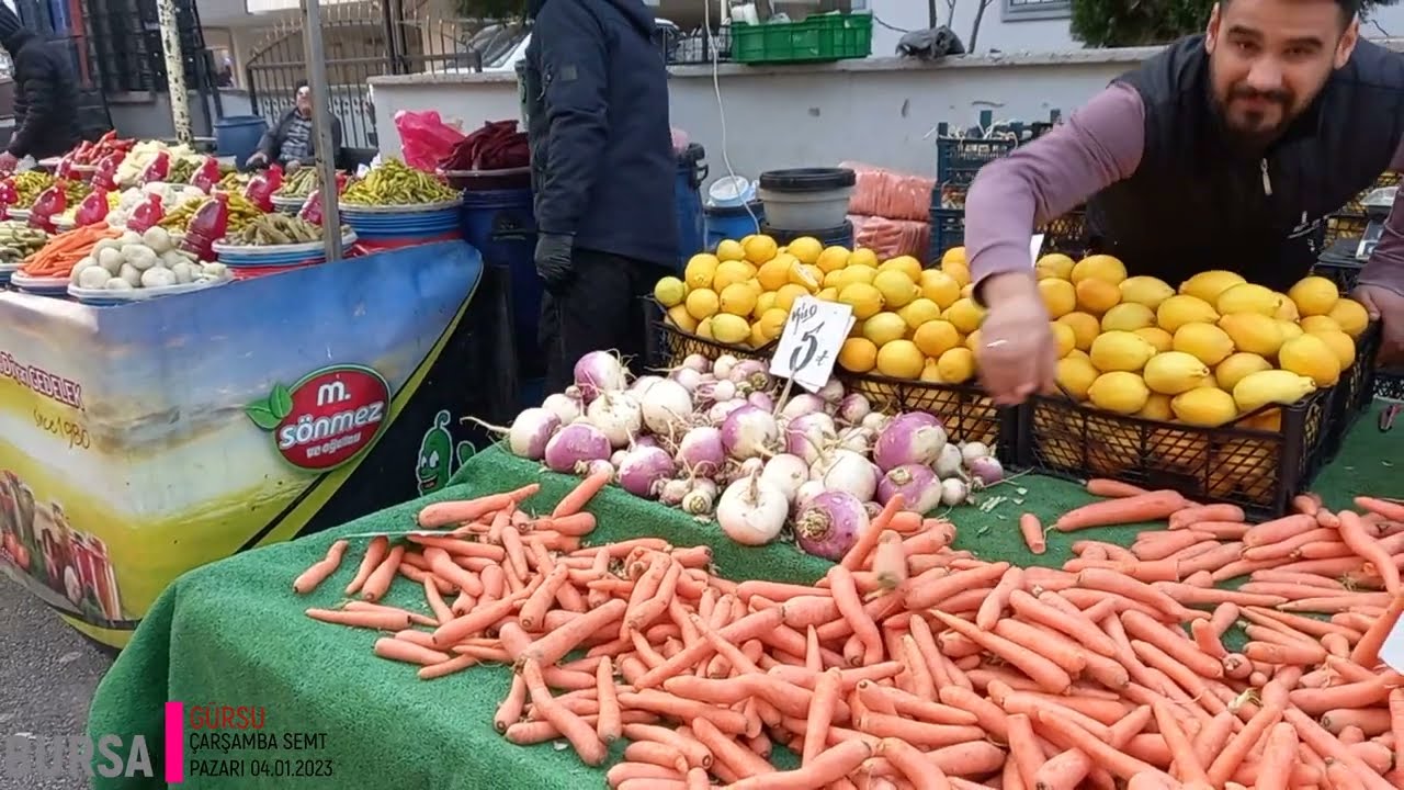 Bursa Gürsu Çarşamba Semt Pazarı 04 01 2023