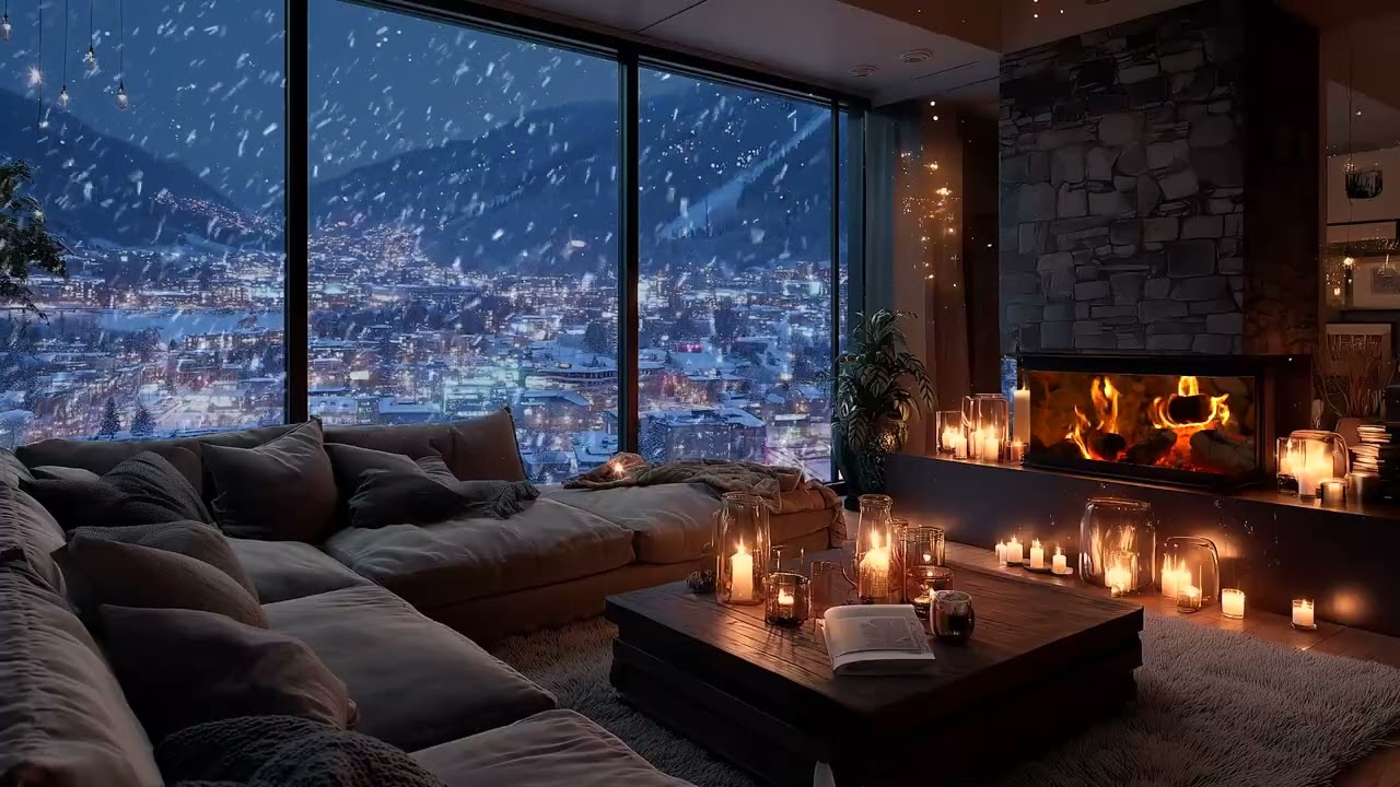 Calm Winter Piano Night – Gentle Piano Music for Deep Sleep and Peaceful Relaxation