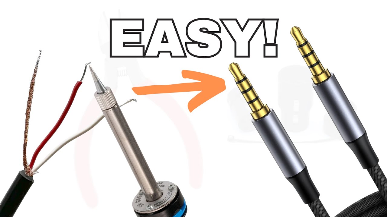 How To Solder a 3.5mm Audio Jack - Easy!