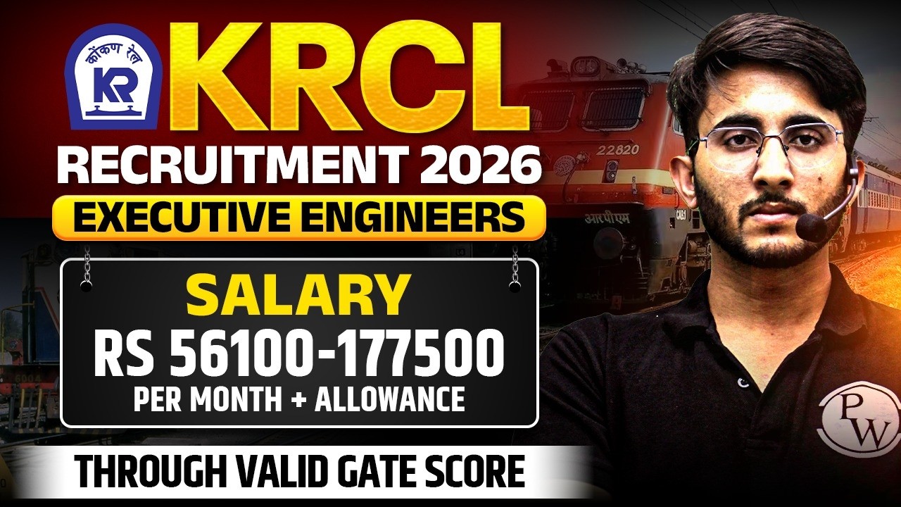 KRCL Ministry of Railway Recruitment 2026 | Executive Engineers | Detailed Notification Out