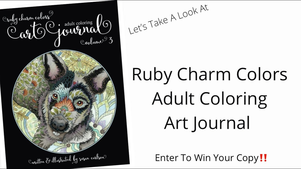 Ruby Charm Colors Adult Coloring Art Journal | Enter To Win Your Free Copy‼️ Adult Coloring