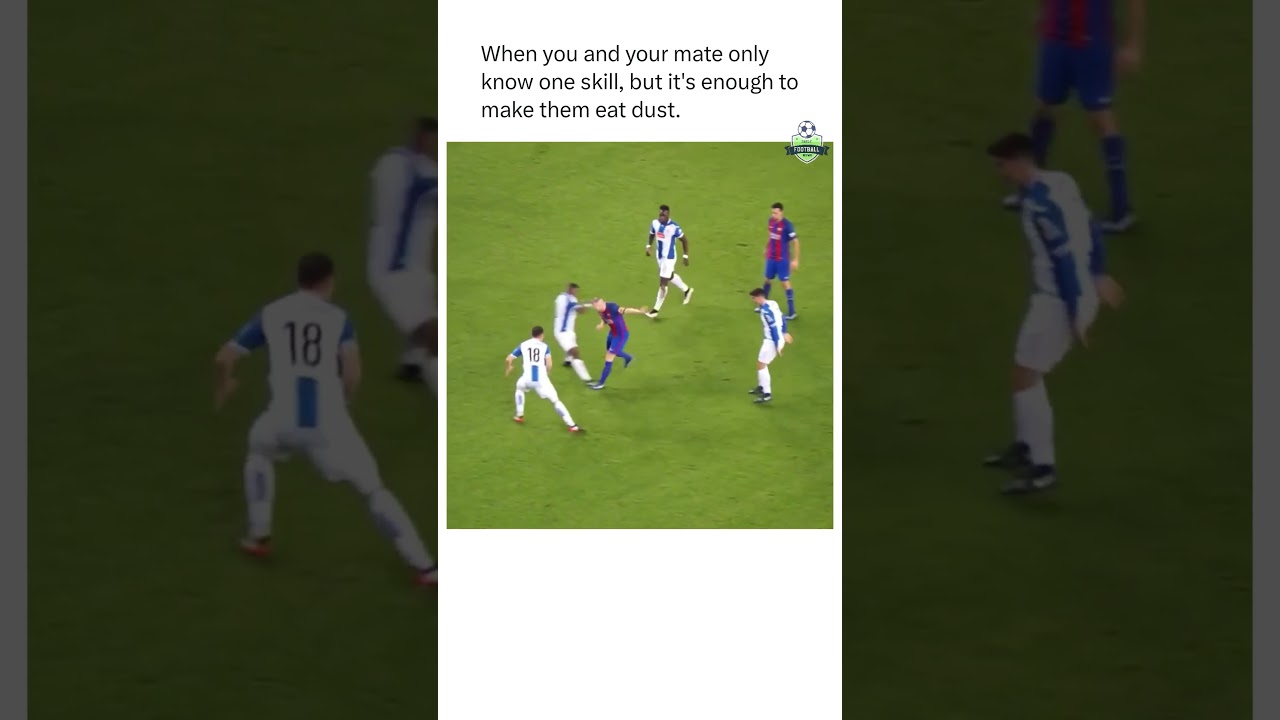 Lionel Messi and Iniesta dribbling through whole team #messi #messiedits