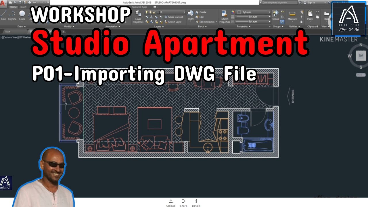 #WORKSHOP PART 01 - EMPORT DWG FILES TO SKETCHUP طريقة استيراد ملفات اوتوكاد الى سكتشاب