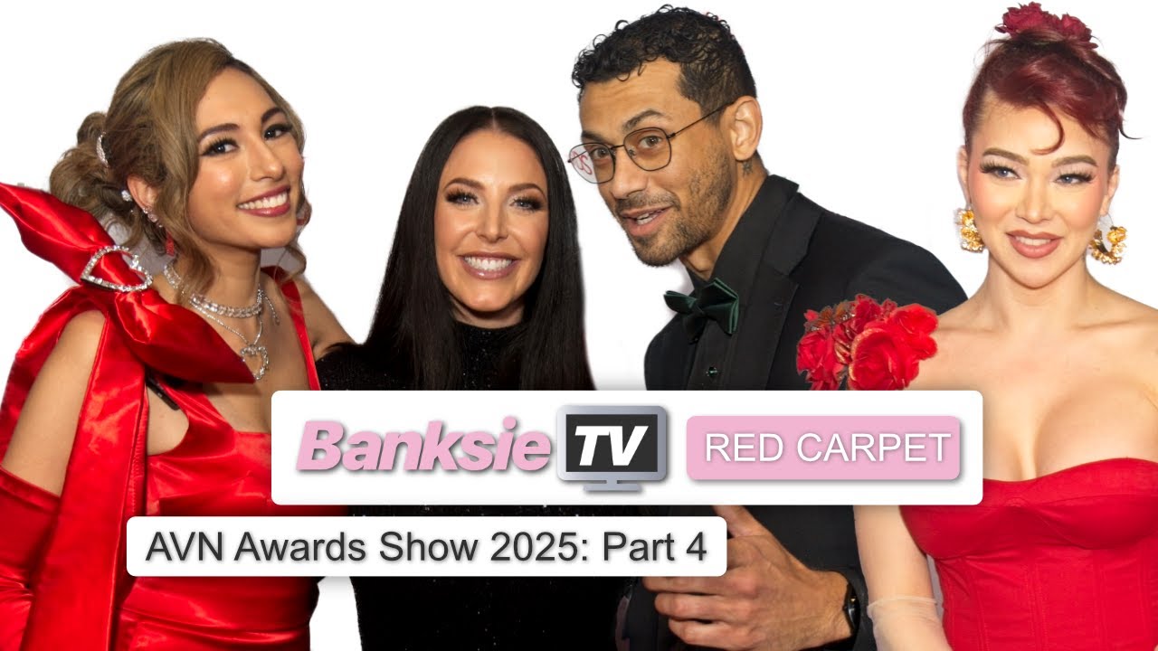 Angela White, Emma Rose, Alex Jones, and more at the AVN Awards Show in 2025 with BanksieTV