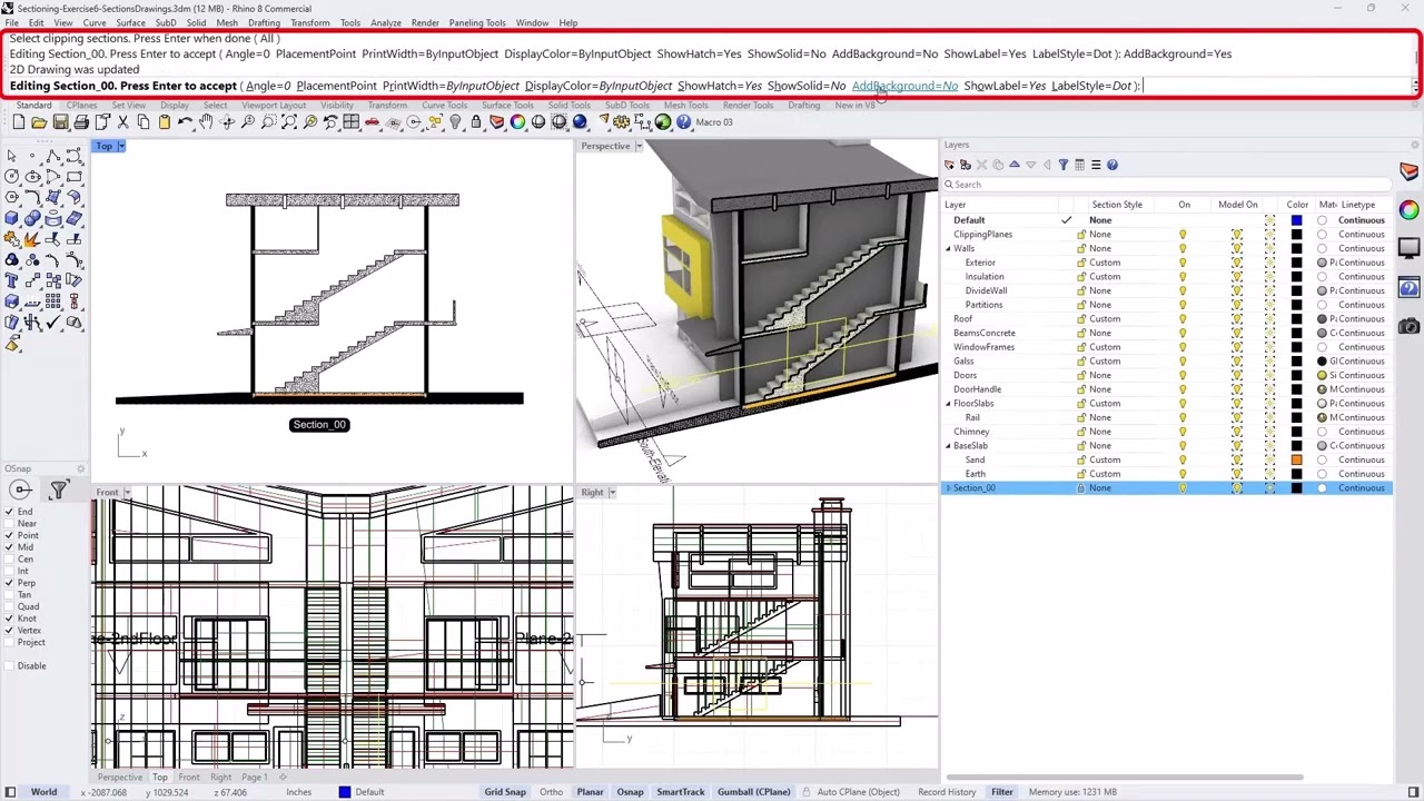 Master Class: Rhino 8 Dynamic Vector Drawings (13/15)