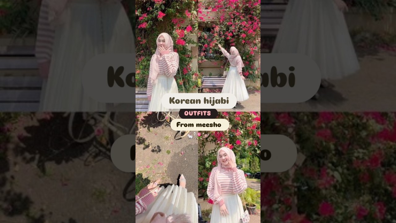 pinteresty korean hijabi outfit from meesho ☁️&sdot;♡ ࣪ ִֶָ☾. #pinteresty#korean#hijabi #outfit #meesho