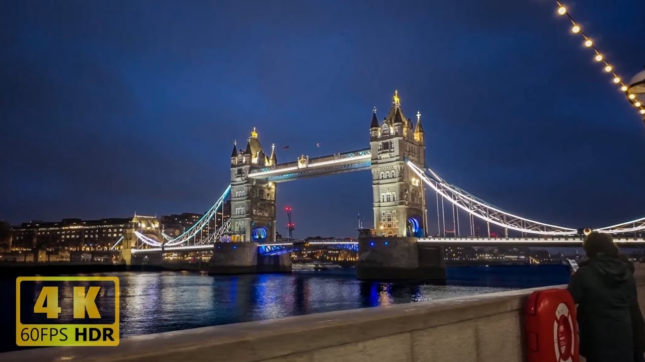ASMR London Bridge to Tower Bridge Walk | 4K HDR 60FPS No Talking