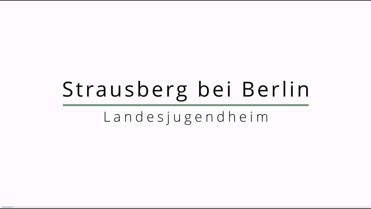 STRAUSBERG BEI BERLIN - Landesjugendheim