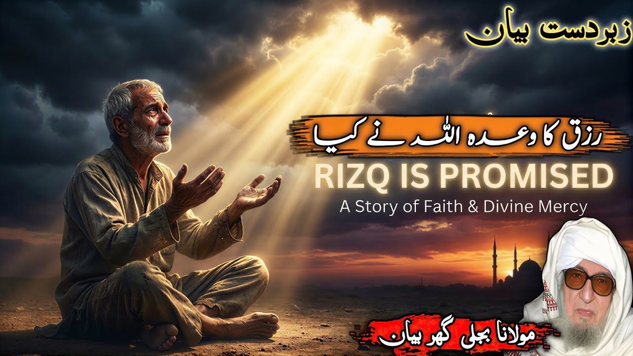Molana Bijligar Sahib Bayan | Rizq Ka Wada Allah Ne Kiya Hai… Phir Insaan Pareshan Kyun Hota Hai? 😢