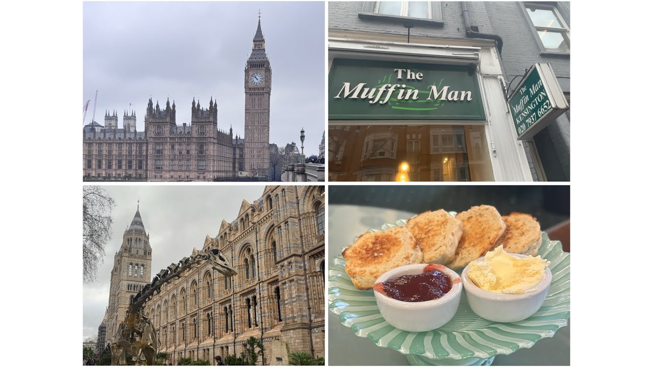 【🇬🇧で所持金ゼロ!?】英語力ゼロ女の初海外旅行一人旅|自然史博物館|スコーン