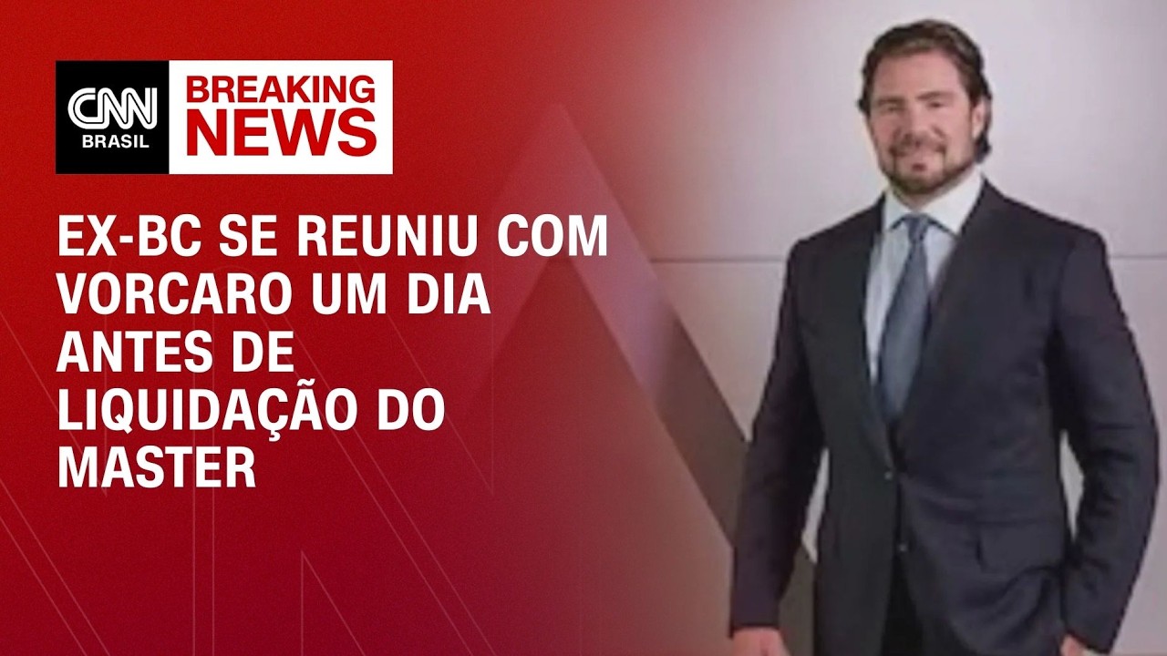 Caso Master: Ex-BC se reuniu com Vorcaro na véspera da liquidação do banco | CNN 360°