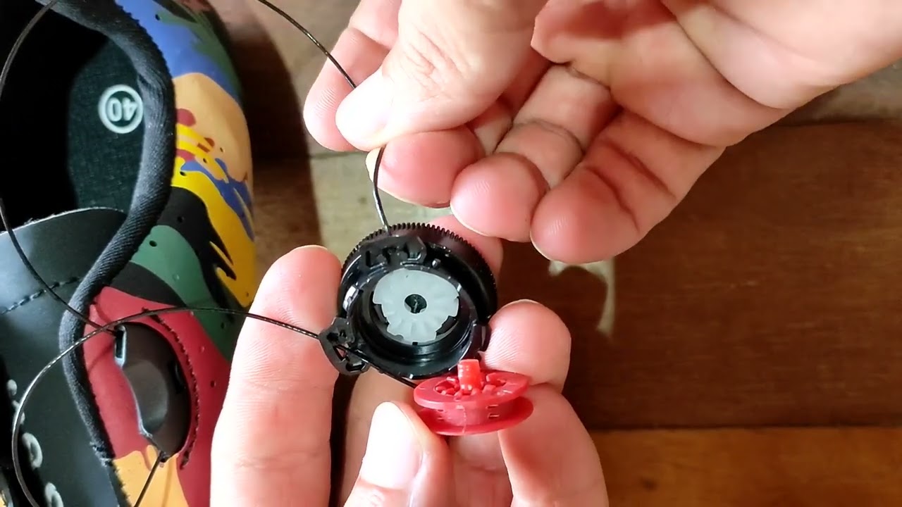 Consertando fio nylon sapatilha Aliexpress ATOP BOA MTB