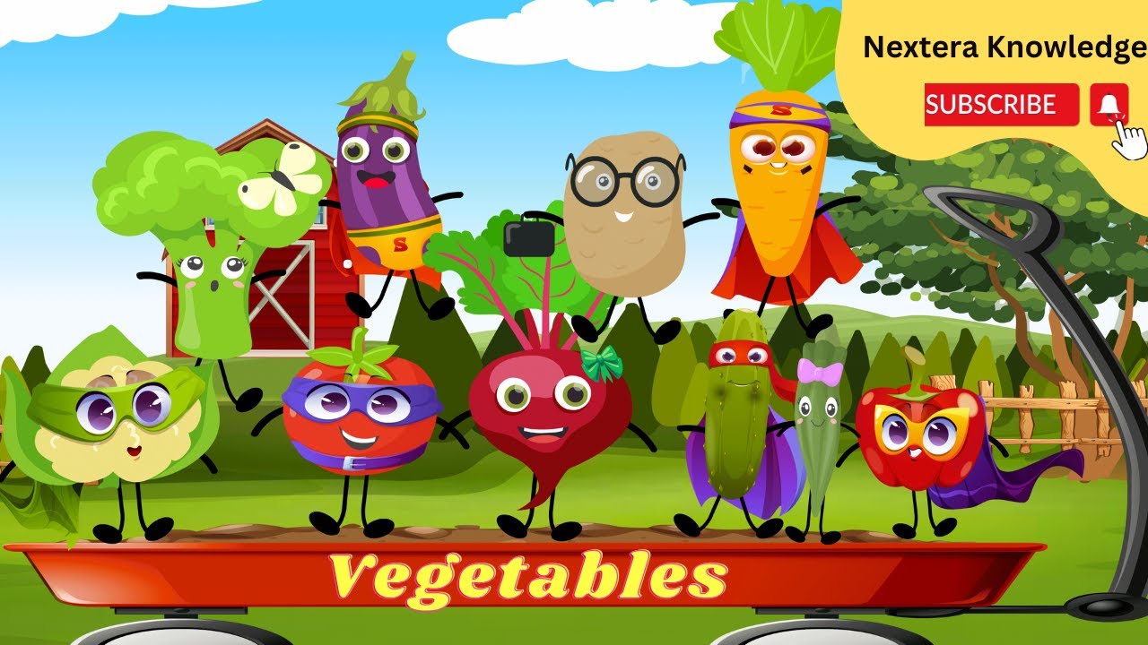 Ten Little Vegetables | Learn Vegetables |Vegetables Song | Nursery Rhymes and Kids Songs |Baby Song