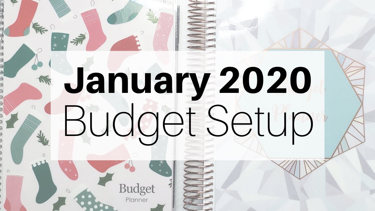 January 2020 Budget Setup | Budget Planner 2020 | Erin Condren Deluxe Monthly