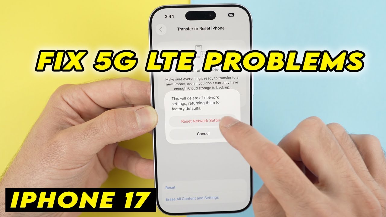 iPhone 17: как исправить проблемы с 5G LTE &mdash; решение проблем с сетью