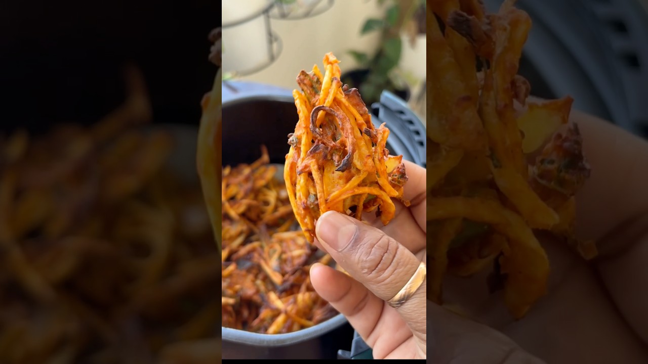 Ramadan Special Recipe 2026 / Airfryer Crispy pyaz Pakoda..#airfryerrecipes #ramadanrecipes