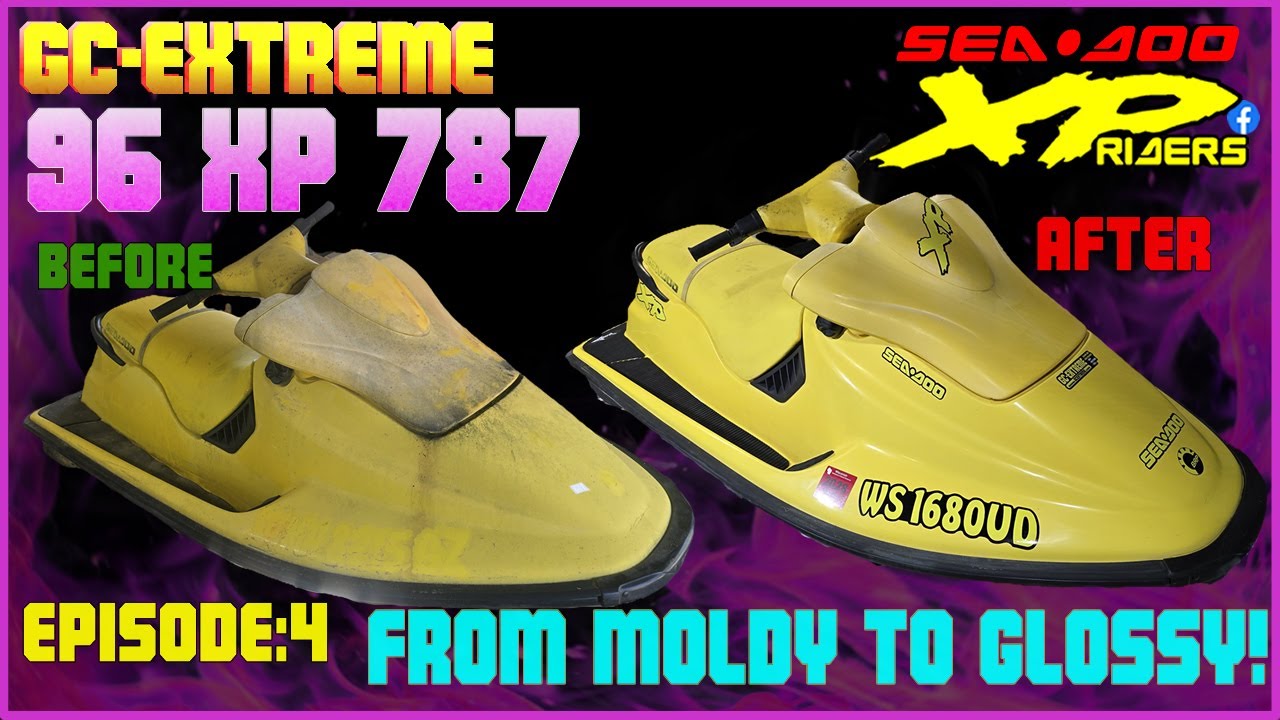 1996 Sea-Doo XP 787 Project: Episode 4: From Moldy to Glossy!