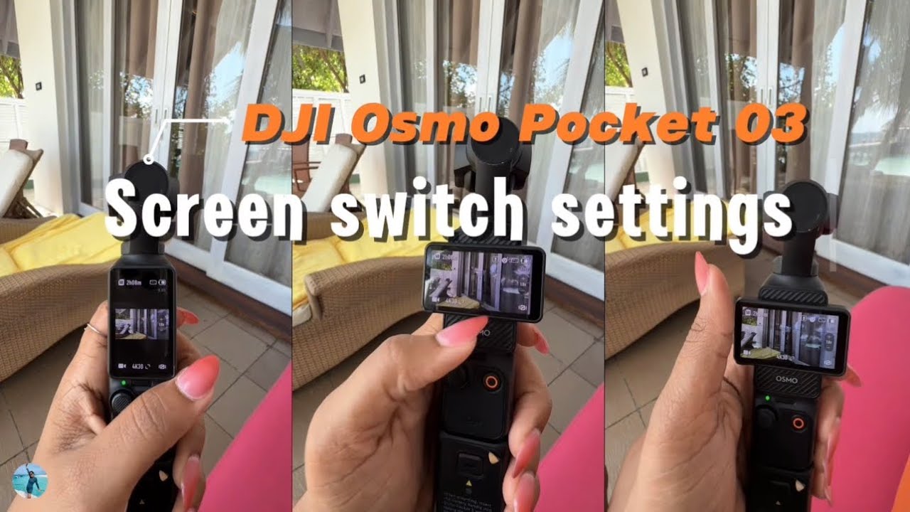 DJI Osmo Pocket 03 - Screen switch settings Portrait or Landscape | සිංහල Vlog | සිංහල tutorial 📸