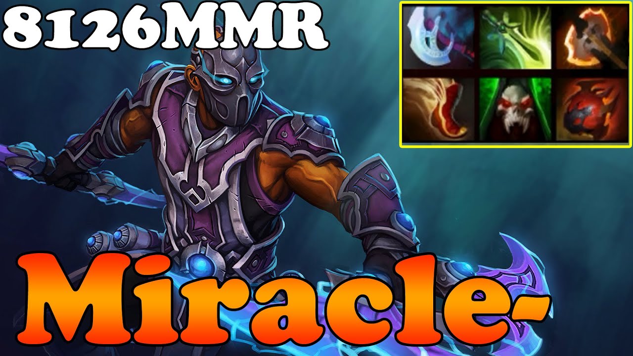 Dota 2 - Miracle- 8126MMR TOP 1 MMR in the World Plays Anti-Mage vol 4 - Ranked Match Gameplay