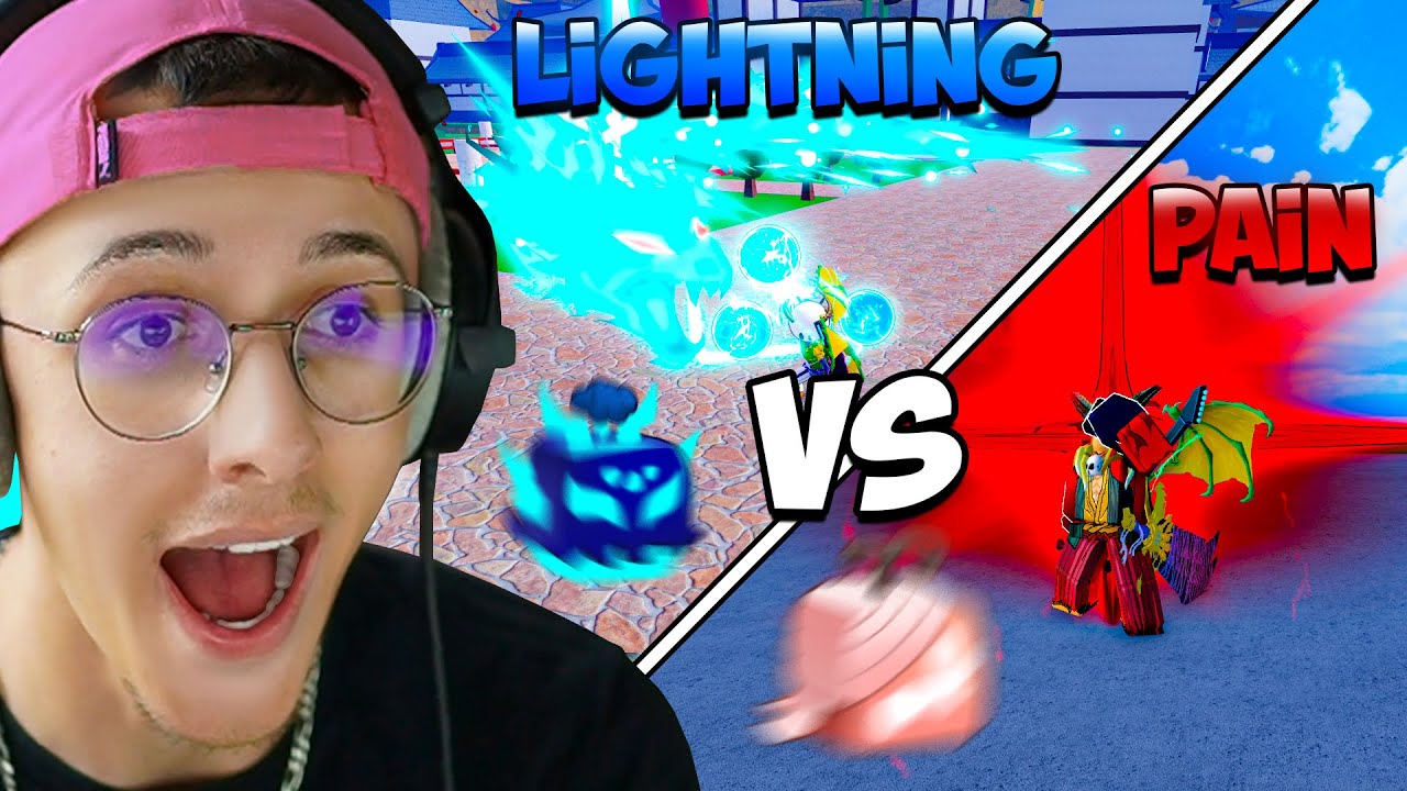 Qui est le plus CHEATER entre le lightning vs pain ! (blox fruits)