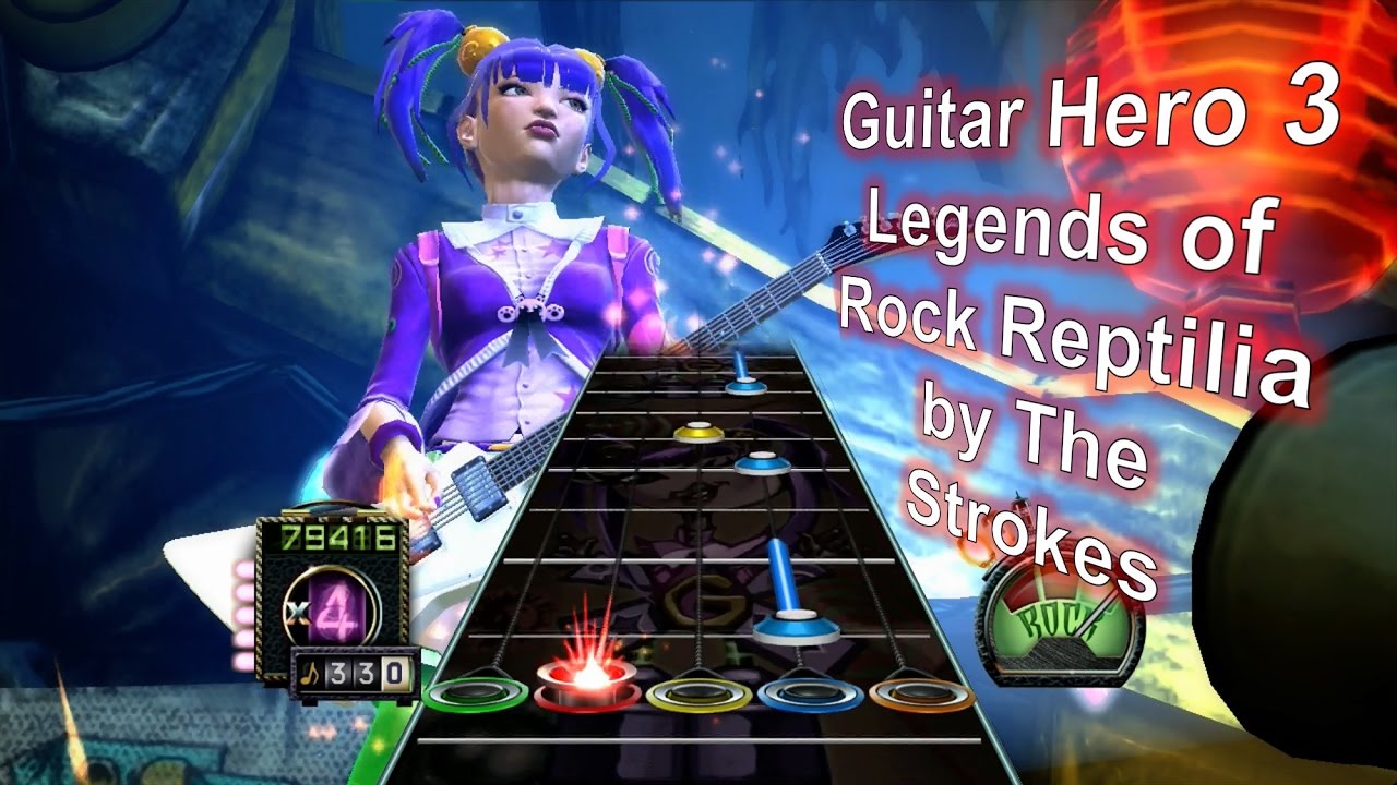 Guitar Hero 3 Legends of Rock 'Reptilia' by The Strokes Medium 100%