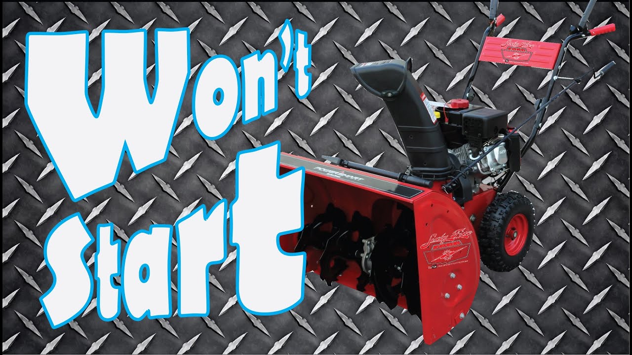 Snowblower won't start ?     Fix it quickly and easily