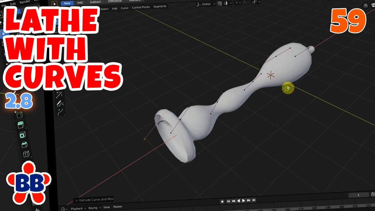 Lathe With Curves in Blender 2.8