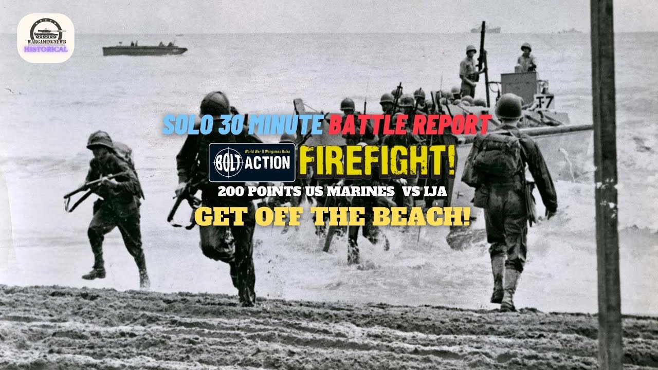 30 Minute Solo Bolt Action Firefight Report - 200 Points US Marines vs IJA