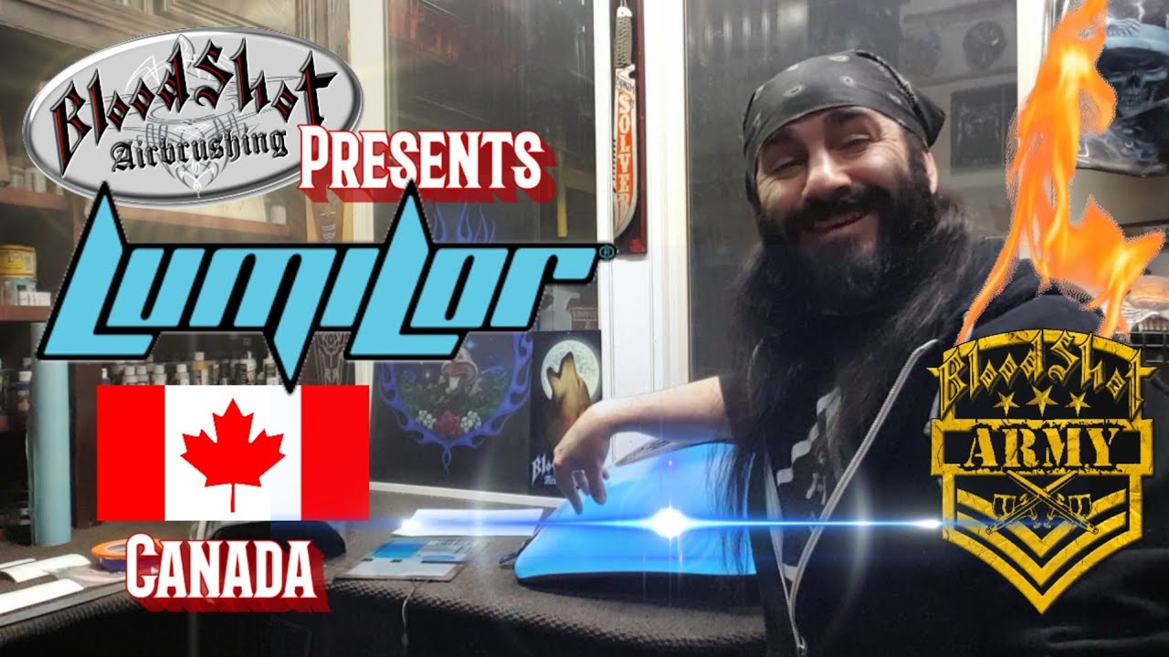 LIGHT UP Paint with BloodShot Airbrushing & Lumilor in Canada! Teaser Video.