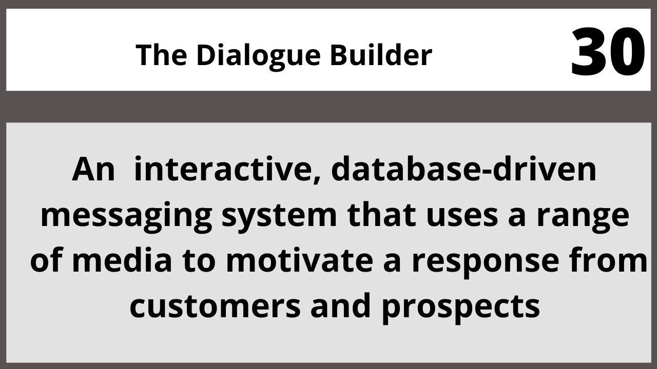 The Dialogue Builder MGT310 LECTURE in Hindi Urdu 30