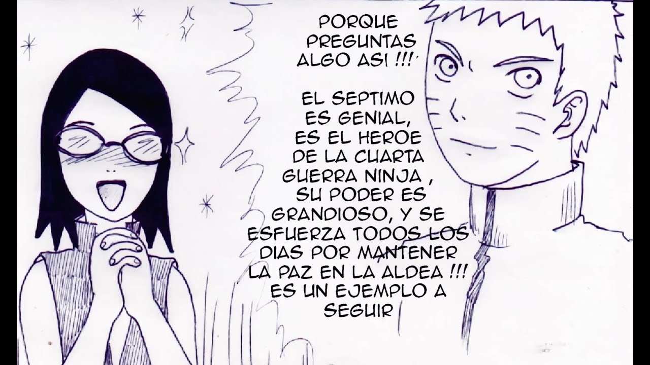 La admiración de Sarada por el Séptimo(Naruto)