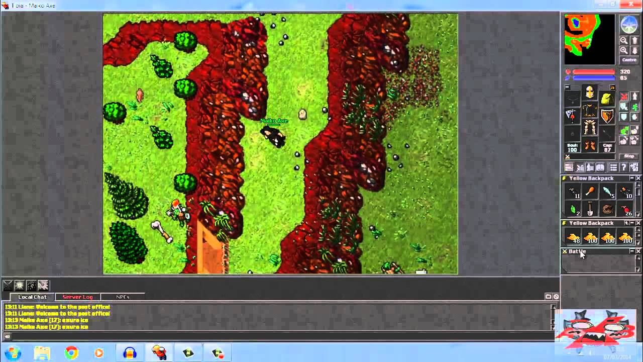 Hunt em Femor Hills Pt1 - All Voc - Lv 8 - Free - Carlin - AXB Tibia