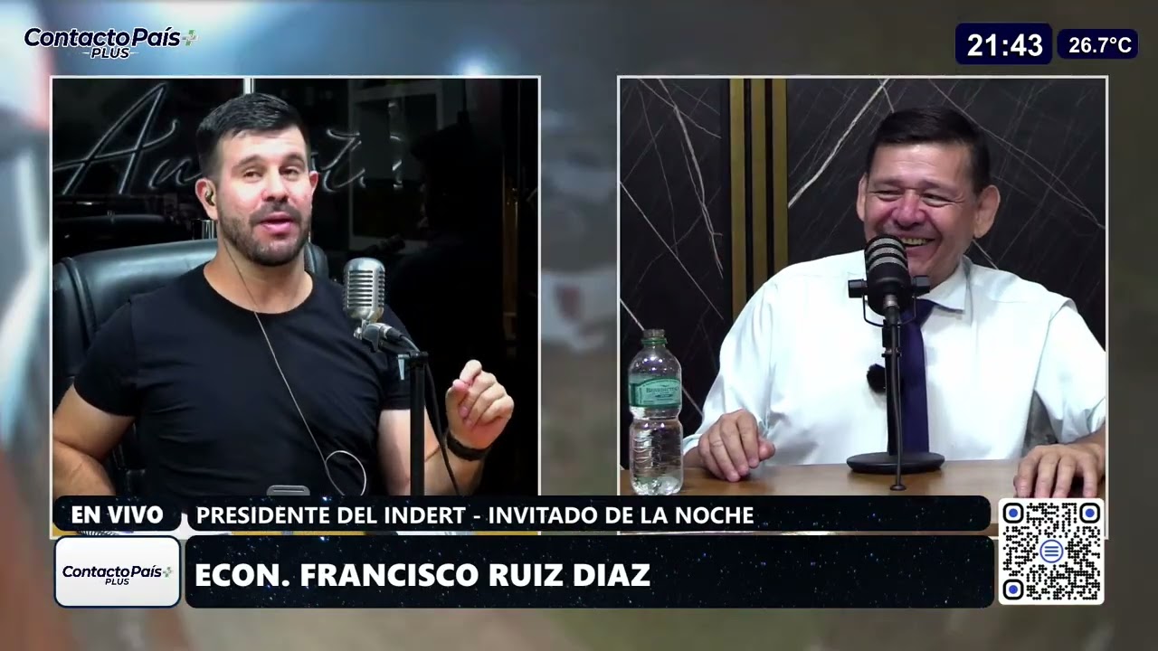 1era parte con el Presidente del INDERT - Prof. Econ. Francisco Ruiz Diaz