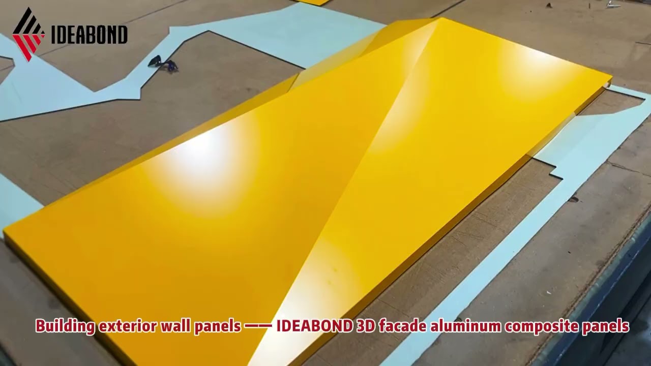 Building exterior wall panels - lDEABOND 3D faeade aluminum composite panels