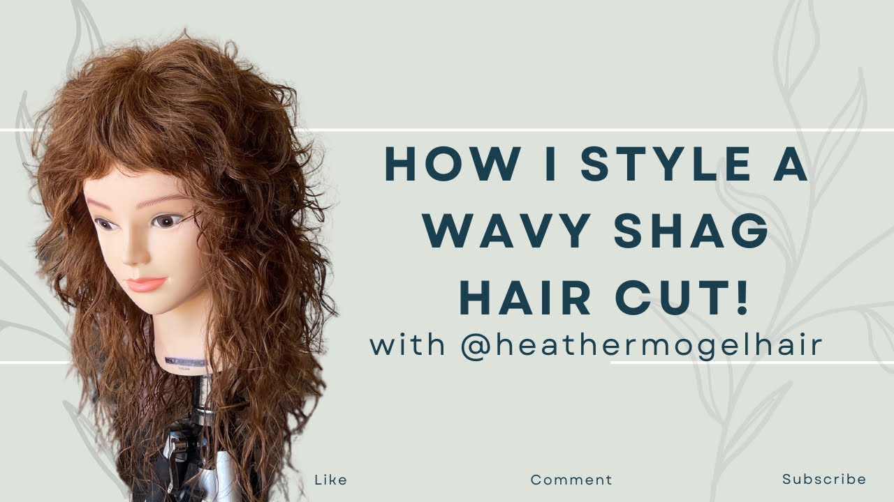 How I Style A Wavy Shag Hair Cut!