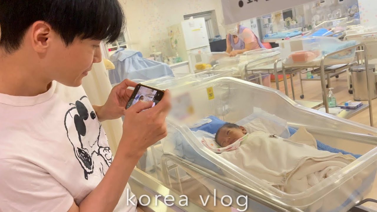 日韓夫婦vlog｜韓国での出産, 産後ケア施設,始まった育児