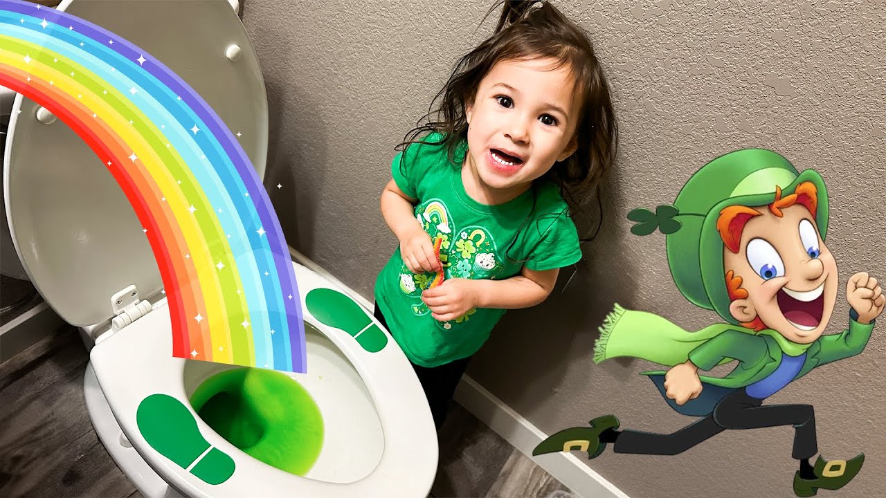 OAK caught a Leprechaun!! St Patrick's Day Routine and GOLD TRAP 🌈