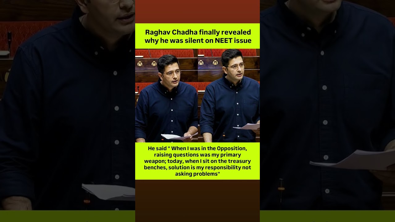 Raghav Chadha FINALLY Breaks Silence on NEET Paper Leak! 🔥 #short #viral #news