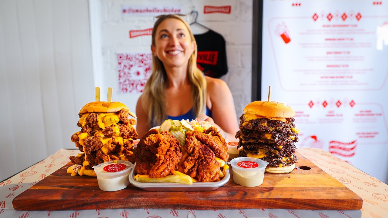 Scorpion Tenders, Nashville Hot Chicken Sandos & Smashburgers?! Smashville's Triple Threat Challenge
