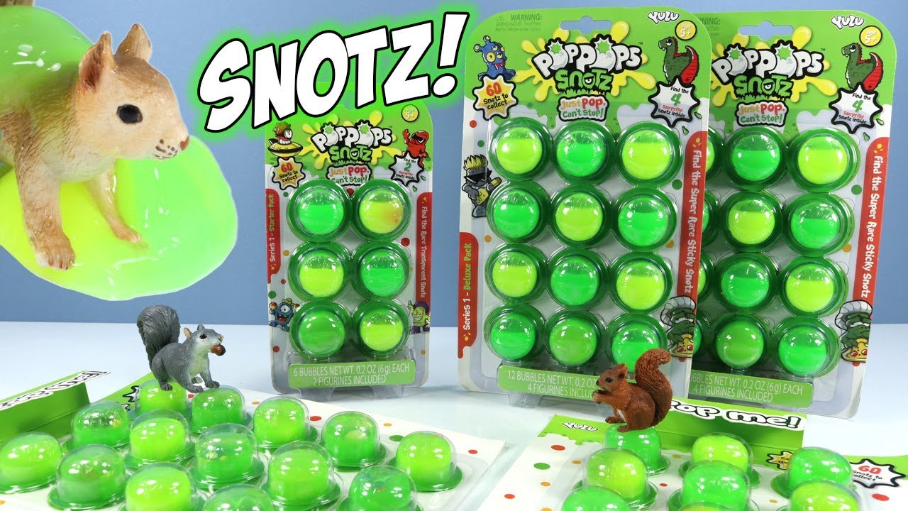 PopPops Snotz Series 1 Toys Bubble Popping Slime Yulu