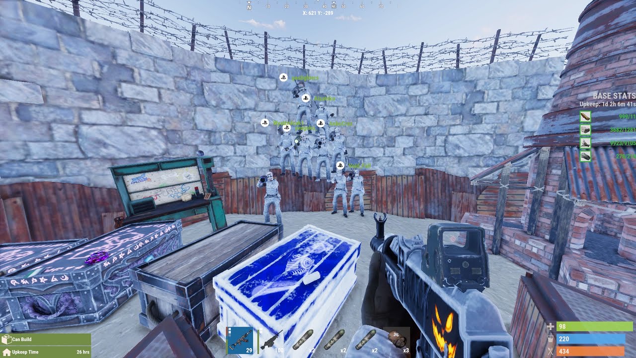 Rust Console 200+ Rocket Raid!!