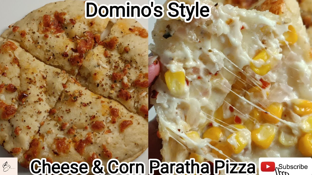 Domino's Paratha Pizza| Corn and Cheese Paratha Pizza Recipe