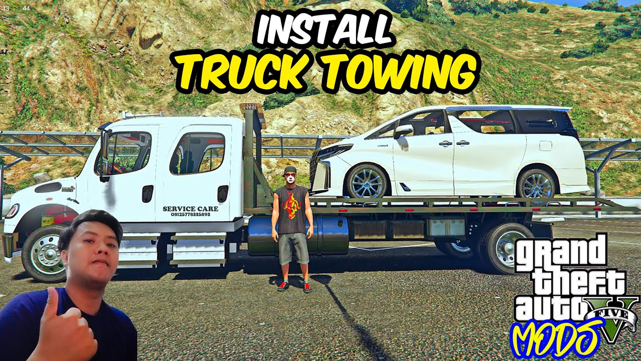 HOW TO INSTALL CAR TOWING IN GTA 5 | ROLLBACK FLATBED Scripts | GTA 5 MODS