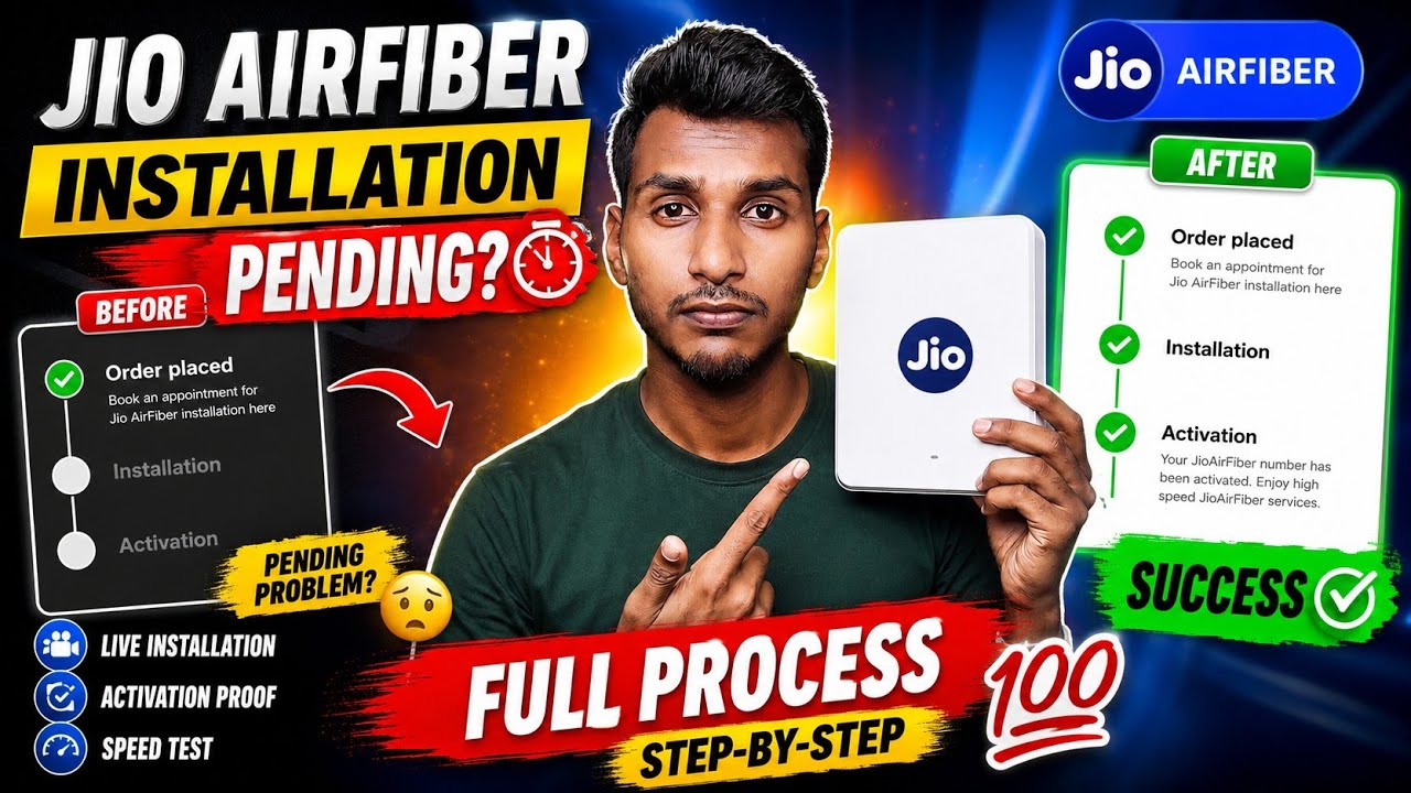Jio AirFiber 🛜 - Booking Pending Problem Solved 💯 | Free Installation & Booking Process