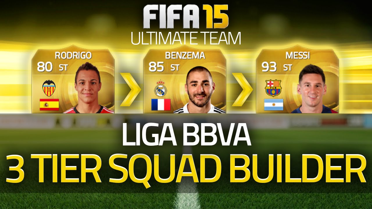 FIFA 15 - LIGA BBVA! The 3 Tier Squad Builder! (FIFA 15 Ultimate Team)
