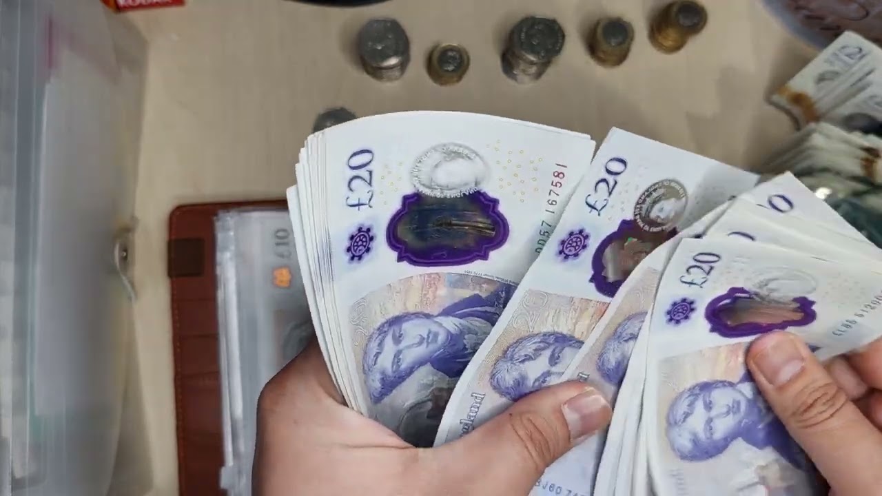 Набиваю конверты на 1275 фунтов стерлингов в рамках челленджа «50 конвертов» | Набиваю конверты н...