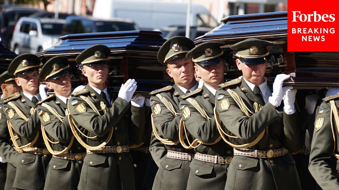 Ukraine Honors Fallen Soldiers In Ceremony At St. Michael's Cathedral In Kyiv