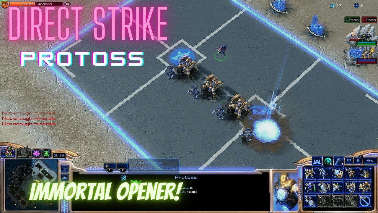 Starcraft 2 Direct Strike: Immortal Opener!