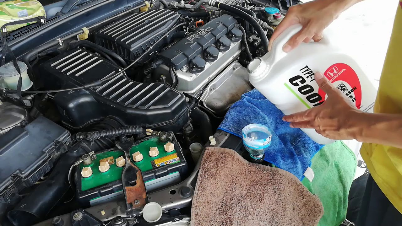 DIY เปลี่ยนน้ำยาหล่อเย็น Honda Civic Dimention
