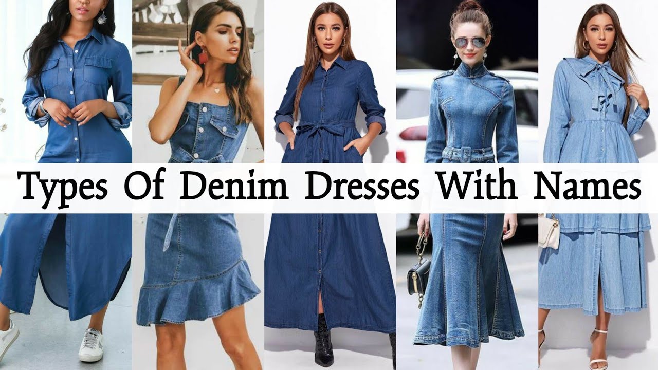 Types Of Denim Dress With Names/Denim Dress Design For Girls/Denim Dress Outfit Ideas/To Fashion